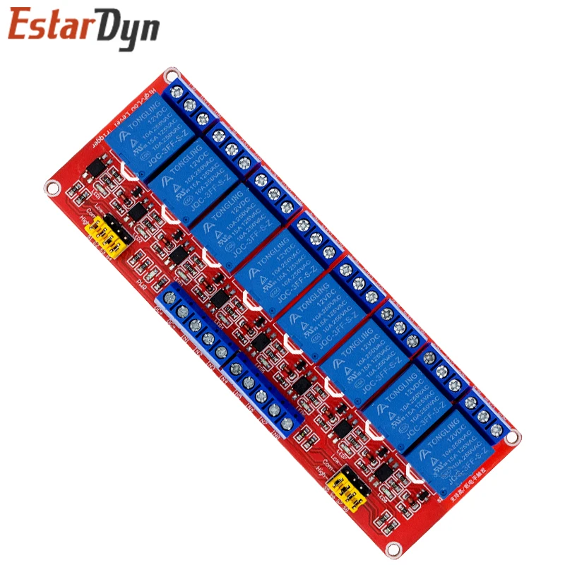 1 2 4 8 Kanal 5V/12V Relaismodul-Platine mit Optokoppler, unterstützt – Bild 3