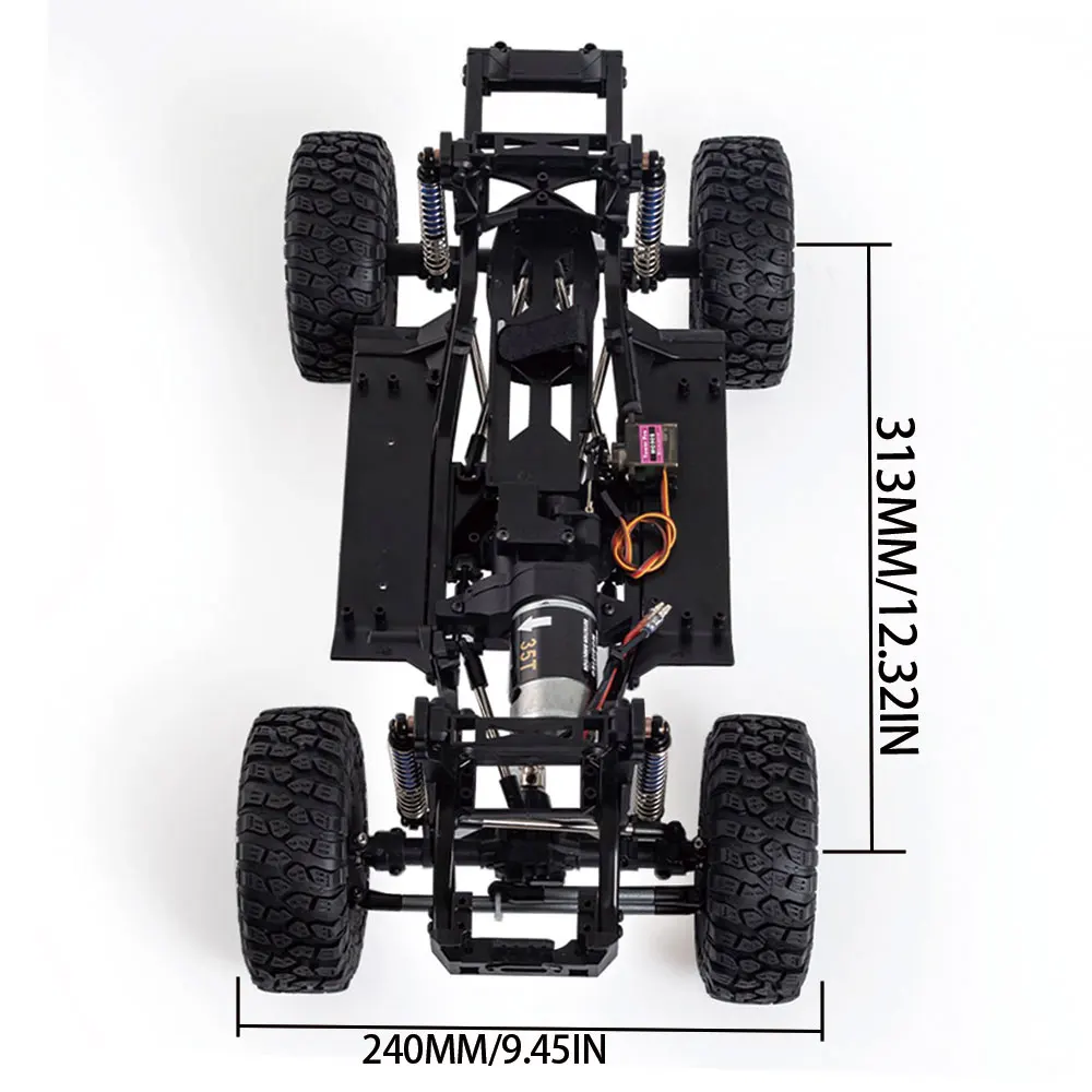 313mm Radstand Chassis Frame Builders Kit mit 2-Gang-Getriebe 35t – Bild 5