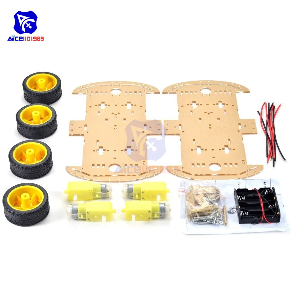 Diymore 4WD Roboter Smart Car Chassis Bausatz – Bild 3