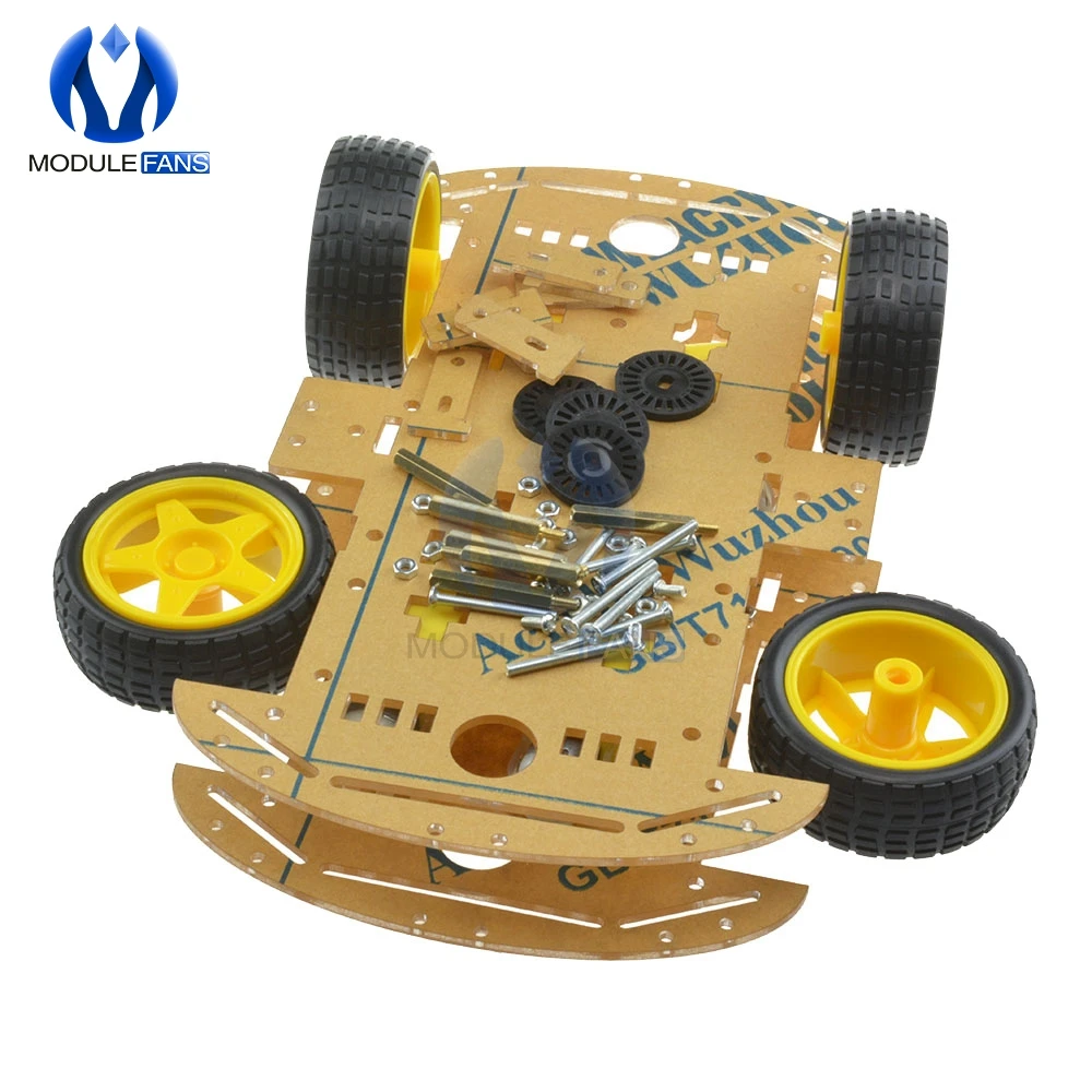 4WD Roboter Smart Car Chassis Kits mit Geschwindigkeit Encoder – Bild 4