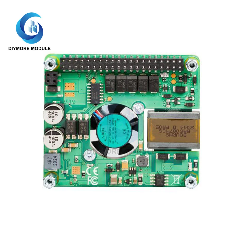 Raspberry Pi PoE + HUT für Raspberry Pi 4B/3B + 802,3 af/at-konform DC – Bild 3
