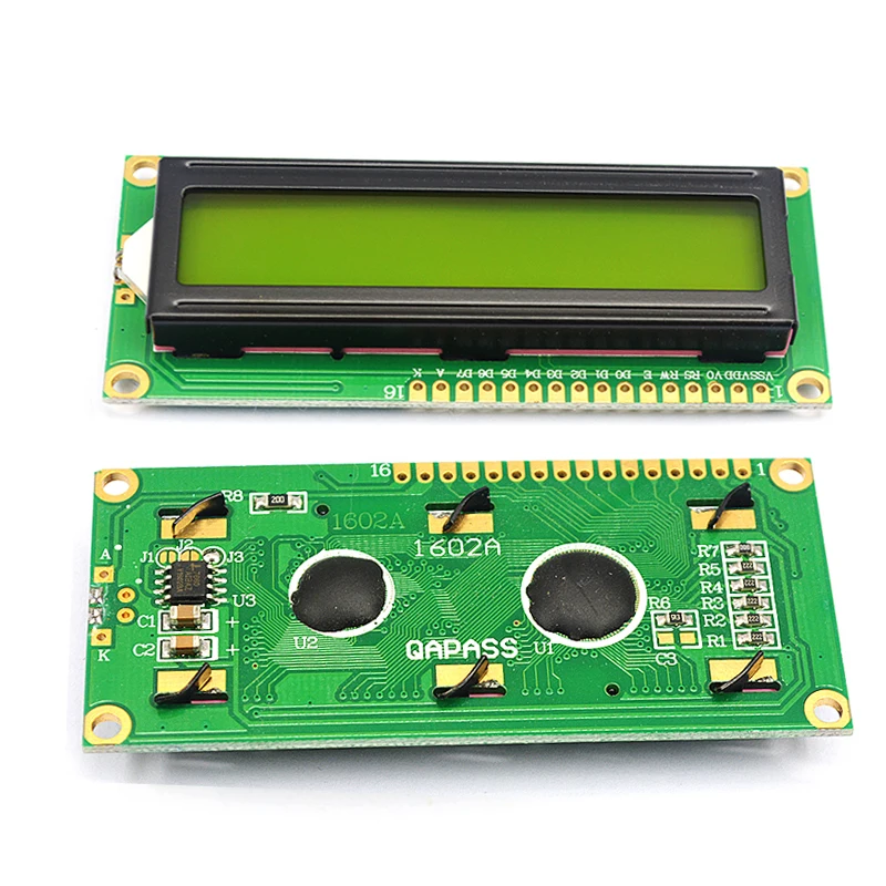 LCD1602 1602 LCD-Modul Blau/Gelb Grüner Bildschirm 16x2 Zeichen – Bild 4