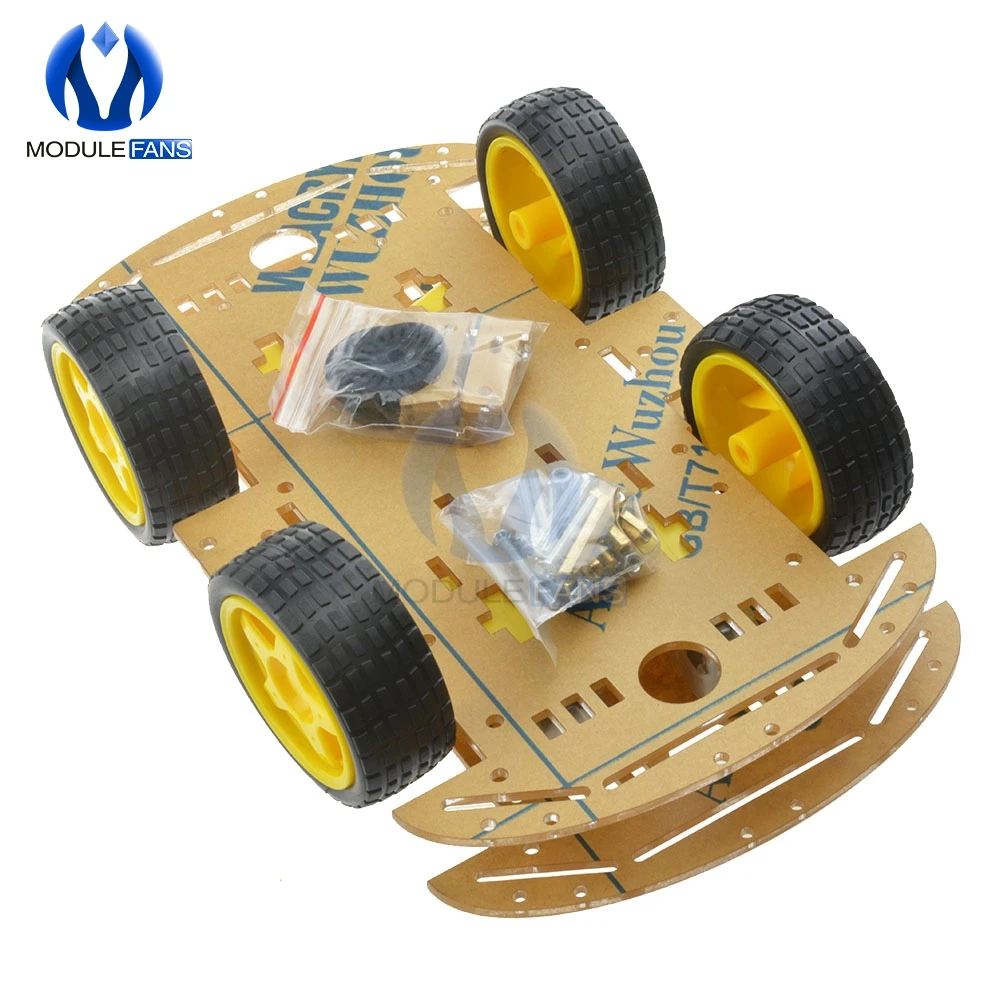 4WD Roboter Smart Car Chassis Kits mit Geschwindigkeit Encoder – Bild 2
