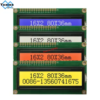 1602 16x2 LCD-Anzeigemodul I2C IIC-Platine I2C Kunststoff 3,3 V 5 V wählbar blau grün weiß roter Bildschirm
