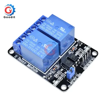 5V 2-Kanal-Relaismodul High- und Low-Level-Trigger mit Optokoppler-Isolationsrelaismodul für Arduino-Relais