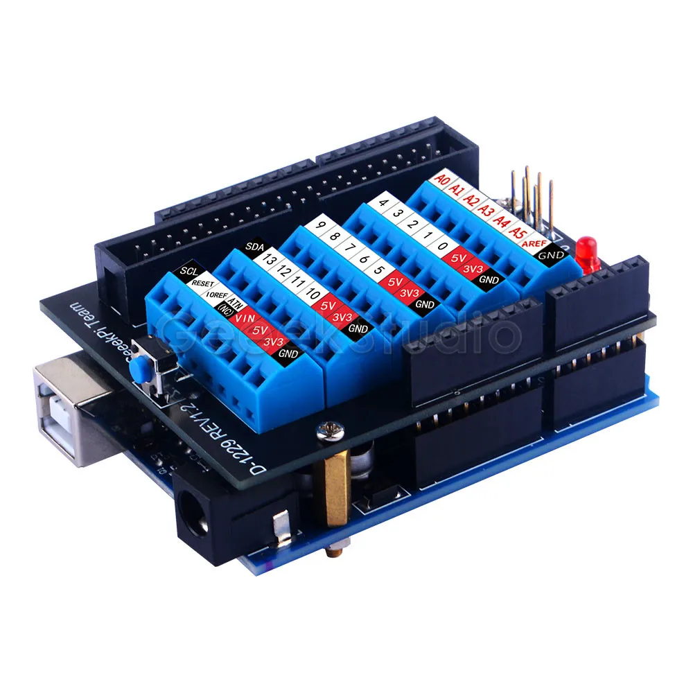 Arduino UNO Schraube Terminal Hut Expansion Board Presoldered ICSP – Bild 2