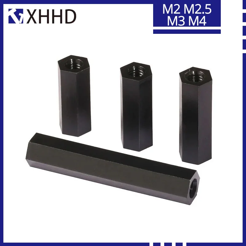 M2 M 2,5 M3 M4 PCB Spacer Nylon Schwarz Hex Weibliche Standoff Nylon – Bild 6