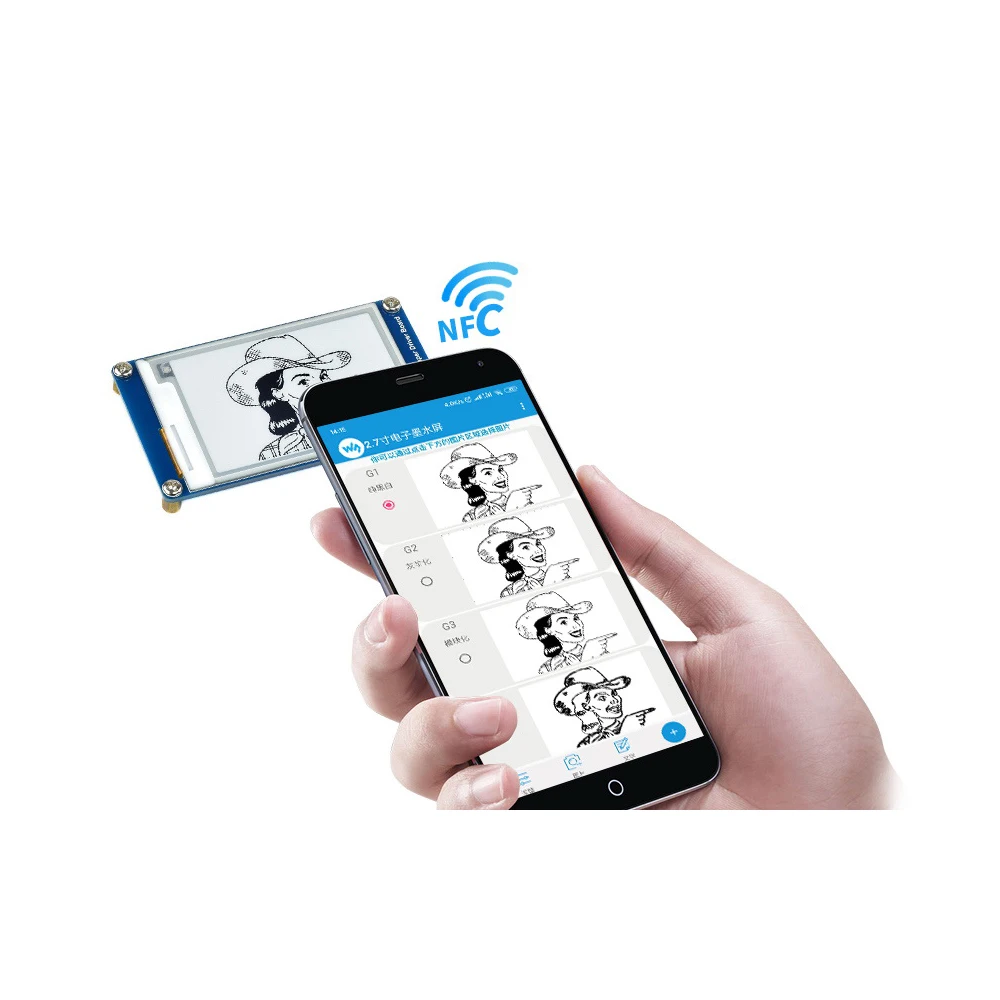 2,7 zoll 264X176 Drahtlose NFC-Powered E-paper E-ink Display Modul – Bild 2