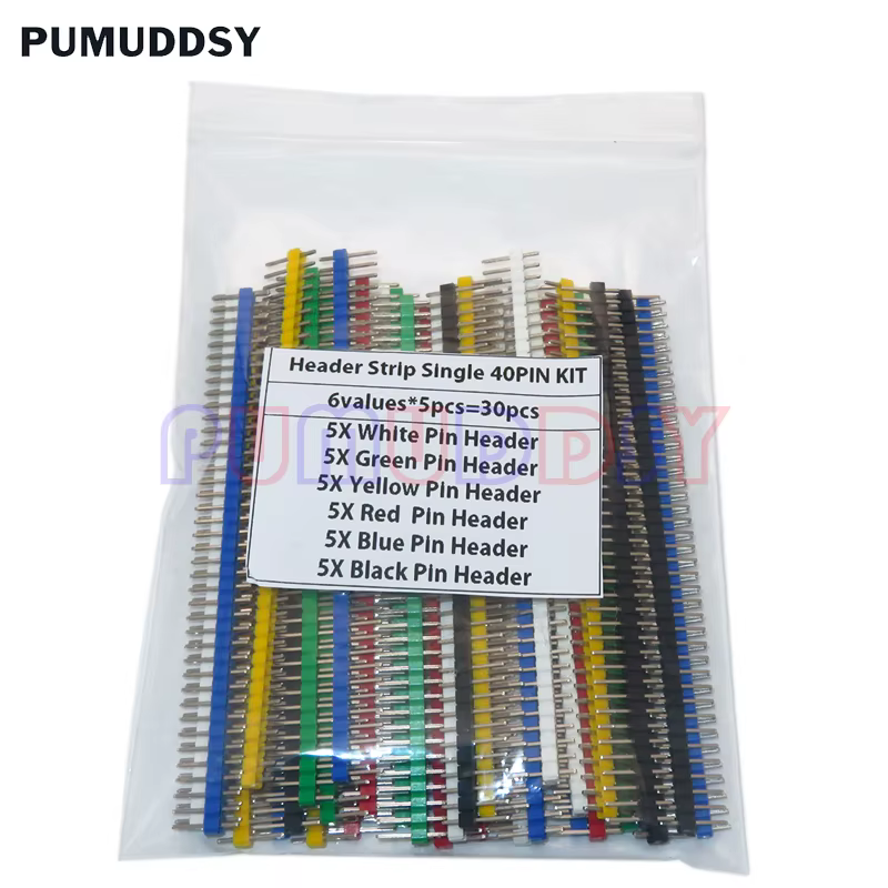 40 Pin Zerbrechliche Pin Header 2,54mm Einreihige Stecker Header Connector Kit PCB Pin Streifen (30 Stück)
