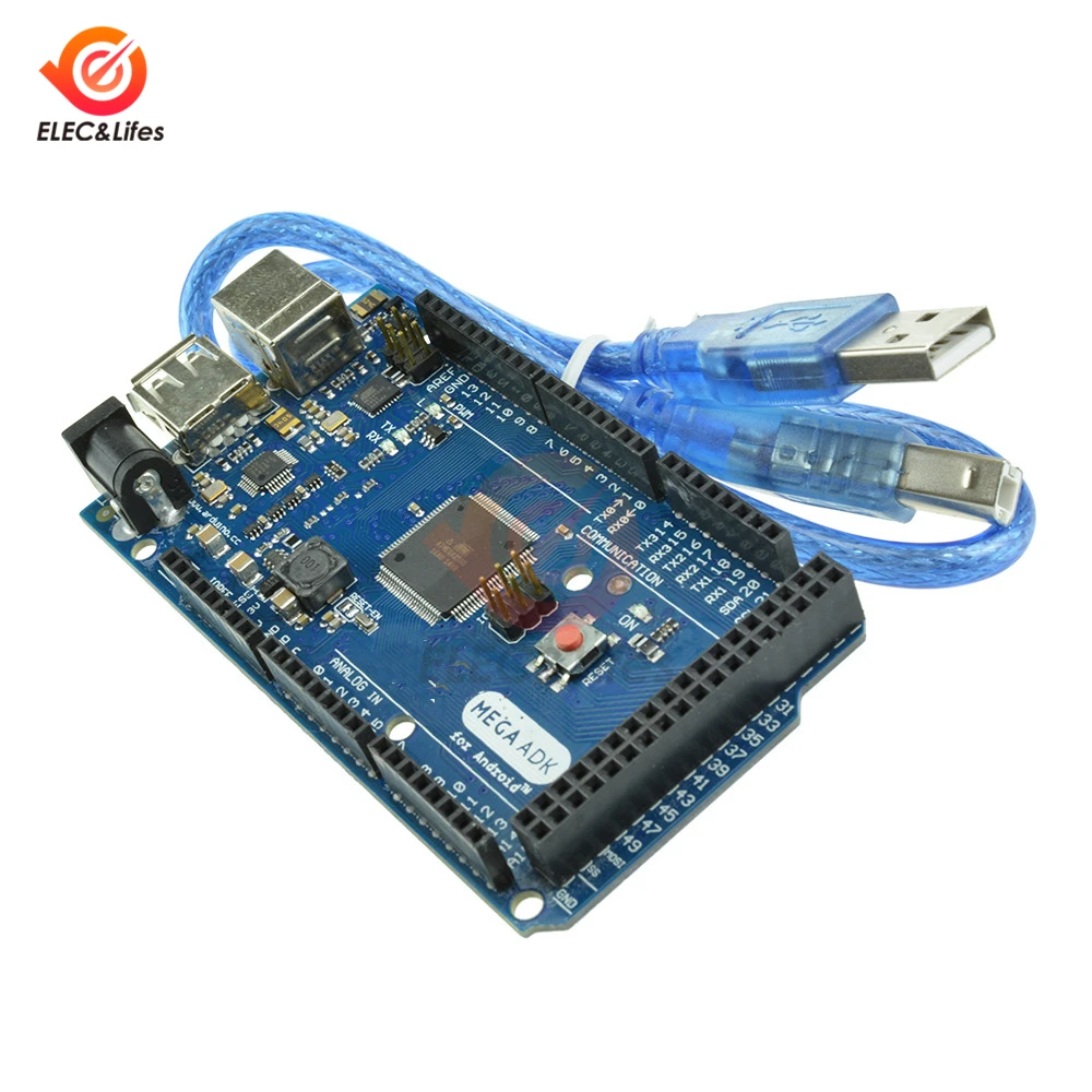 ATmega2560 Mega 2560 R3 Entwicklungsboard-Modul MEGA-ADK-R3 für Arduino-Mikrocontroller mit USB-Kabel