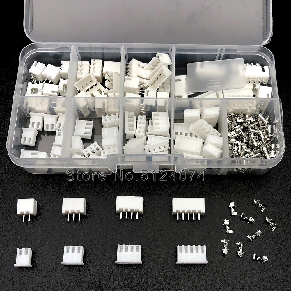 Schachtel XH2.54 2p 3p 4p 5p pin 2,54mm Pitch Terminal Kit (230 Stück) – Bild 4