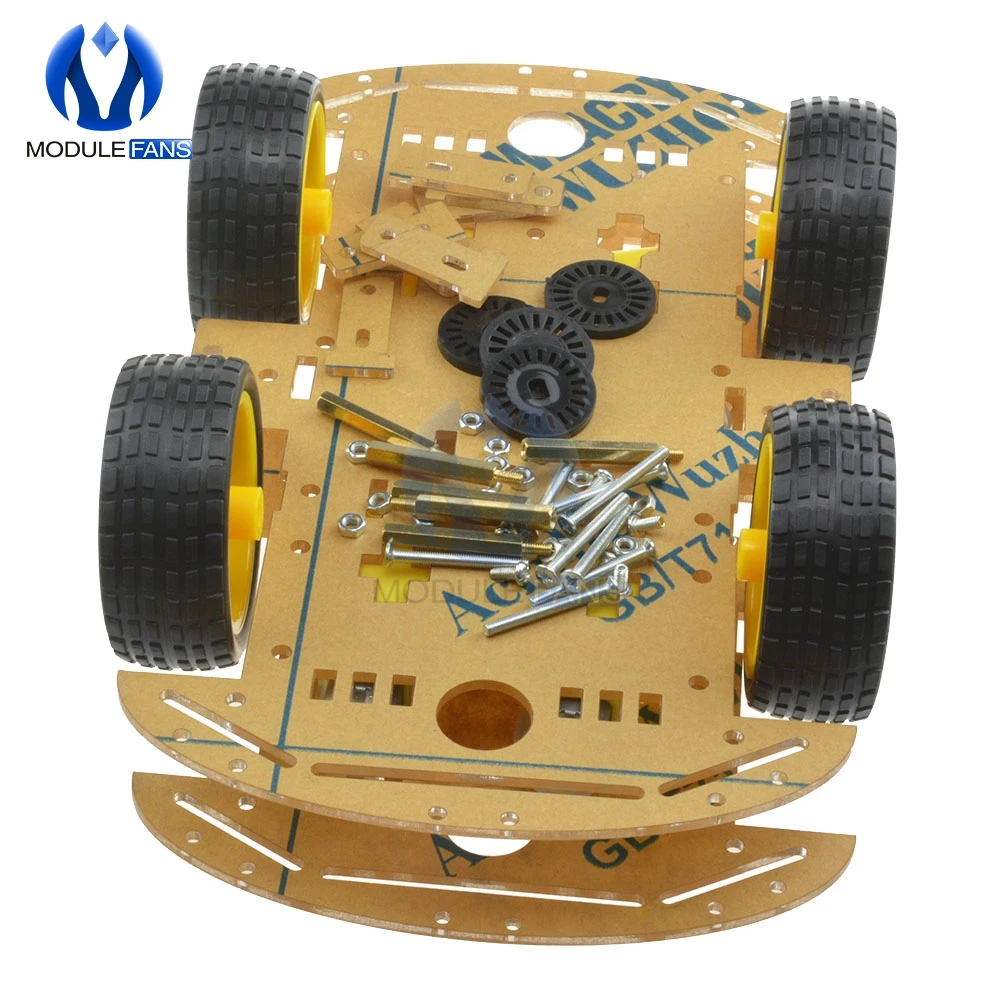 4WD Roboter Smart Car Chassis Kits mit Geschwindigkeit Encoder – Bild 3