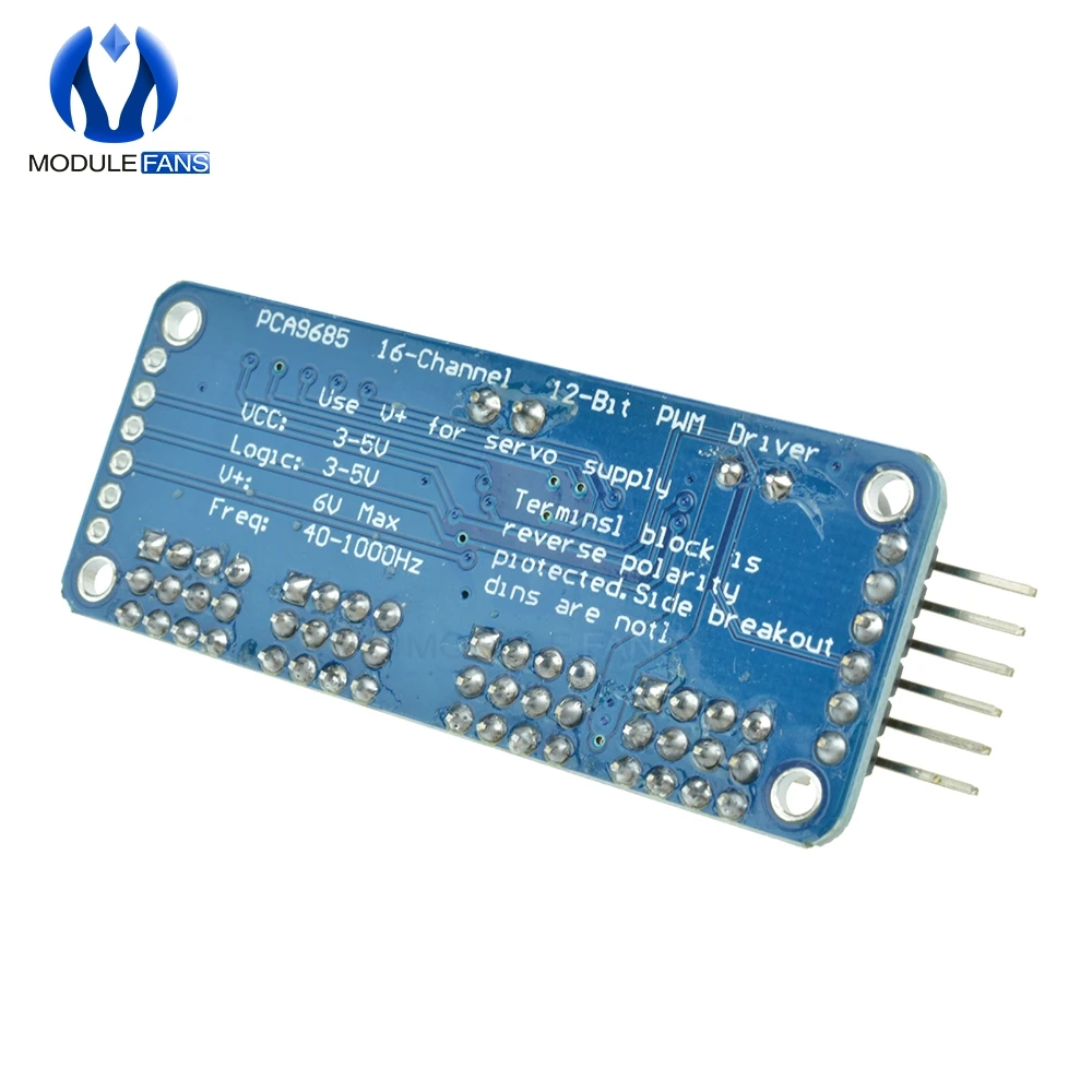 PCA9685 16 Kanal 12-bit PWM Servo Fahrer Board Modul 16CH I2C IIC – Bild 4