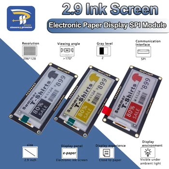 2.9 "2,9 Inch Epaper Modul E-papier E-Tinte EInk Display Bildschirm SPI Unterstützung Für Arduino UNO STM32