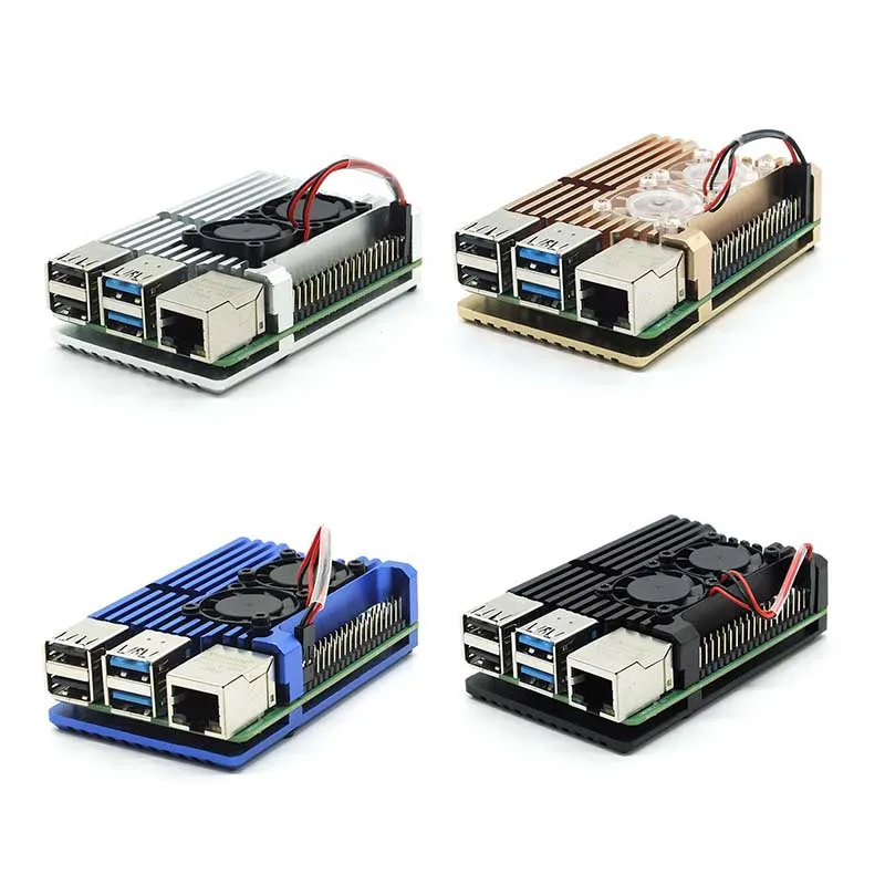 Raspberry Pi 4 Modell B Kit + Aluminium Fall + Kühlkörper + 3A – Bild 5