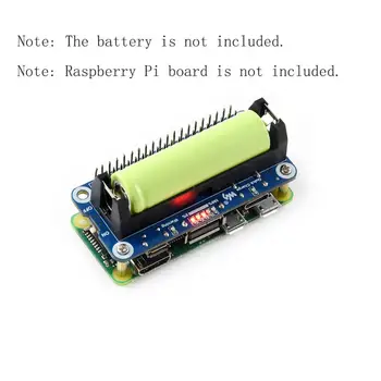 5 V Netzteil-Erweiterungsplatine HAT für RPI Raspberry Pi Zero 2 W 0 W 3B Plus 4 Modul ohne Li-Ionen-Akku