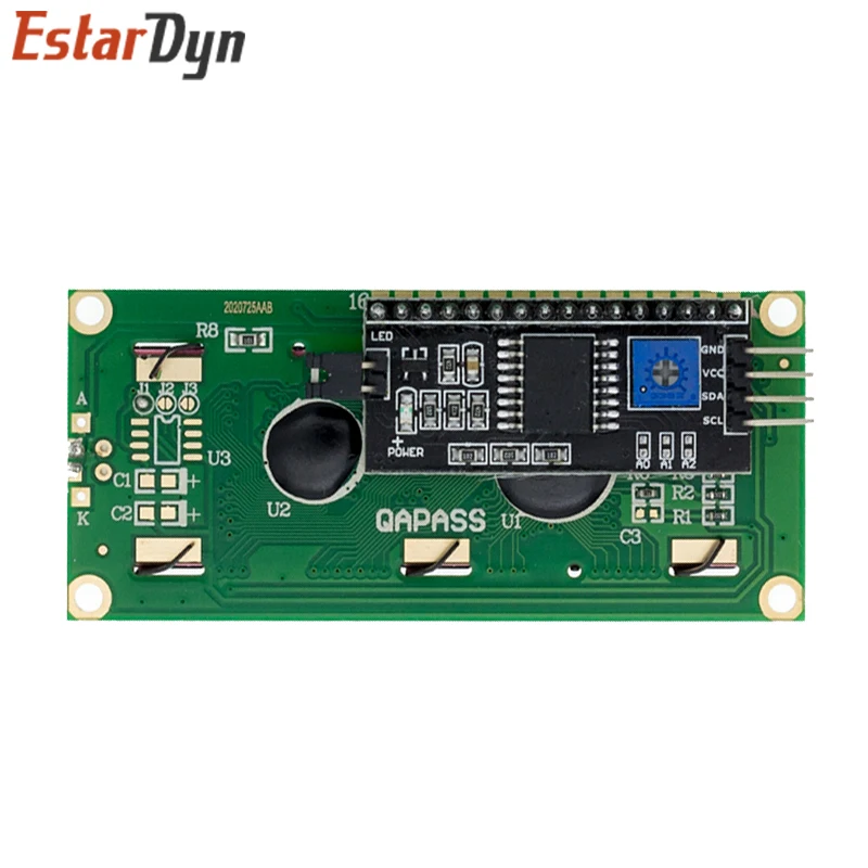 LCD1602 1602 LCD-Modul Blauer / Gelbgrüner Bildschirm 16x2 Zeichen – Bild 2