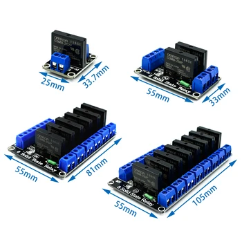 5V Relais 1 2 4 8 Kanal SSR High Low Level Solid State Relais Modul 250V 2A Für arduino