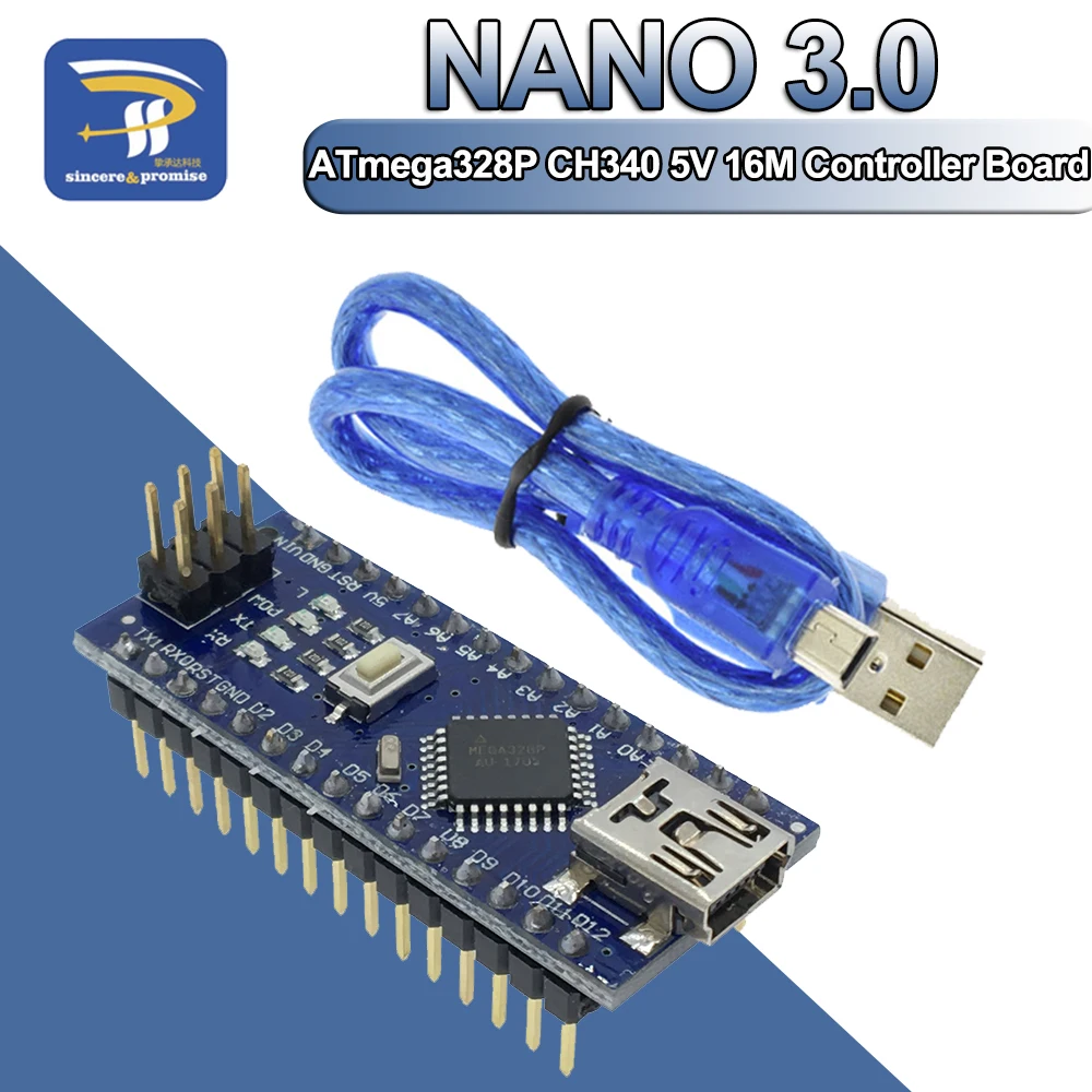 Geschweißtes nano 3.0 ch340g atmega328 mini ch340c controller board modul für arduino ch340 atmega328p usb