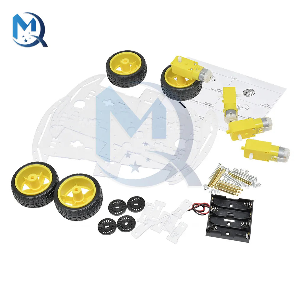 Smart Auto DIY Kit 4WD 4-rad Smart Roboter Auto Chassis Kits – Bild 5