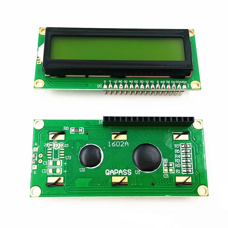 LCD1602 1602 LCD-Modul Blauer / Gelbgrüner Bildschirm 16x2 Zeichen – Bild 6