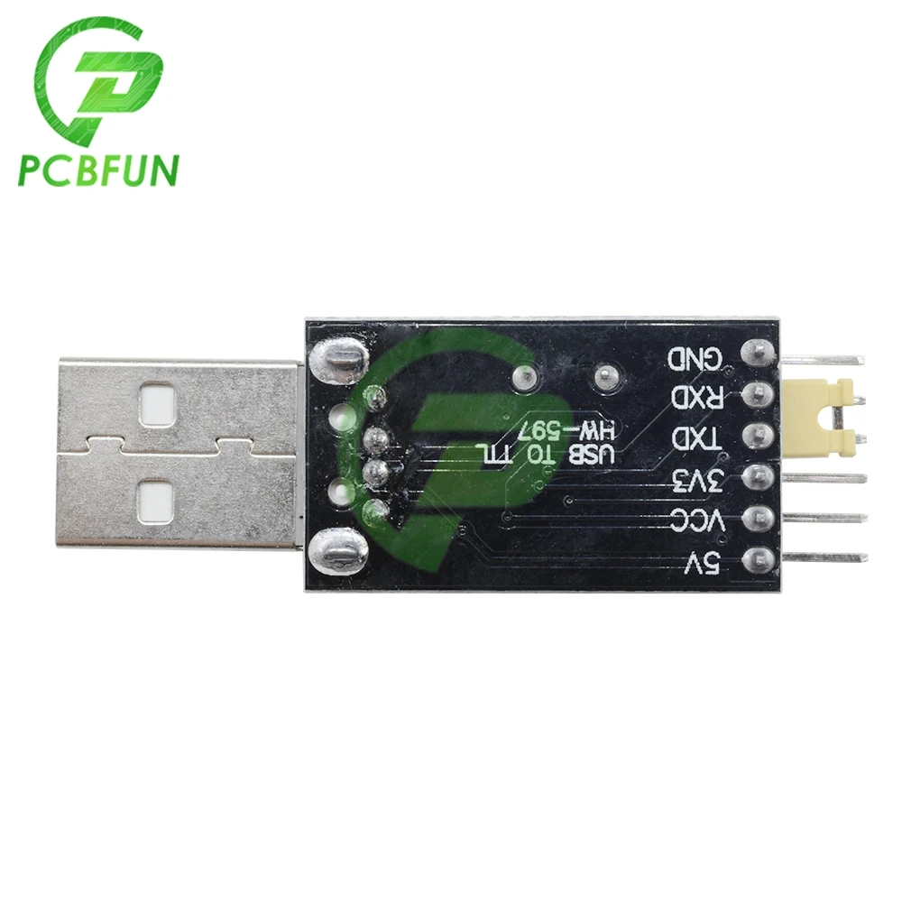 USB zu TTL Konverter UART Modul CH340G 3,3 V 5V Schalter (2 Stück) – Bild 3