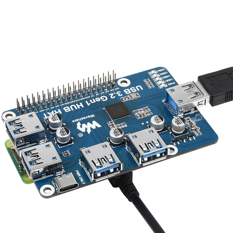 Raspberry Pi USB-Hub-Hut, USB-Erweiterungsplatine, 4 x USB-Anschluss – Bild 5