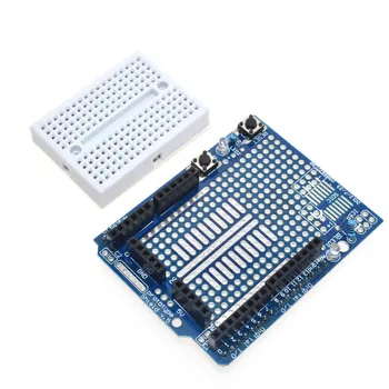 10PCS UNO Proto Shield prototyp erweiterungskarte mit SYB-170 mini breadboard basierend Für ARDUINO UNO