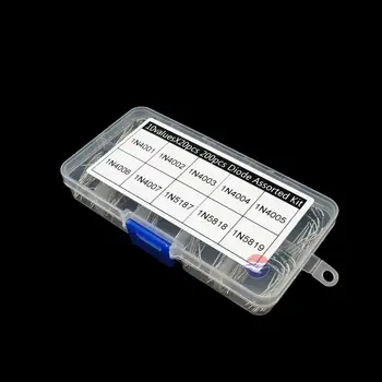 10 Werte x20 200 Stück Gleichrichterdioden-Schottky-Sortiment Elektronikbausatz 1N4001~1N4007 1N5817 1N5818