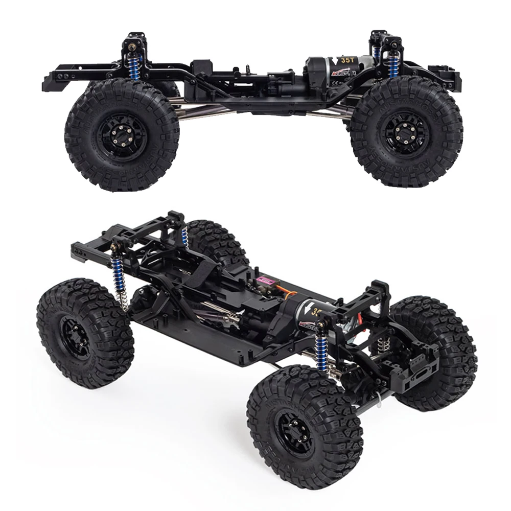 313mm Radstand Chassis Frame Builders Kit mit 2-Gang-Getriebe 35t Motor für RC Crawler Trx4 D90 Upgrade