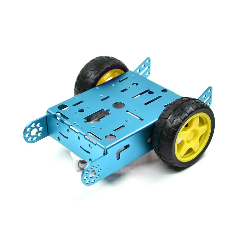 2WD Aluminium 2WD Auto Bildung Spielzeug Neue Legierung Auto Chassis – Bild 4