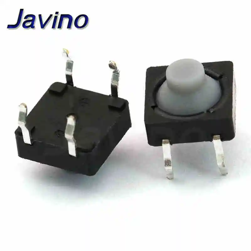 8×8×5MM Taktiler Schalter 2PIN/4PIN Leitfähiges Silikon Geräuschloser Selbstrückstellender Mikro-Druckknopf