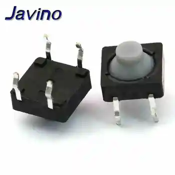 8×8×5MM Taktiler Schalter 2PIN/4PIN Leitfähiges Silikon Geräuschloser Selbstrückstellender Mikro-Druckknopf