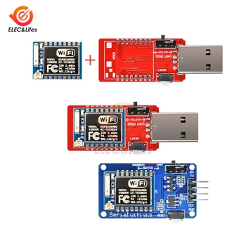 CH340 CH340G USB Zu TTL ESP8266 ESP-07 ESP07 Serielle WiFi Wireless Entwicklung Bord V 1,0 Adapter Antenne