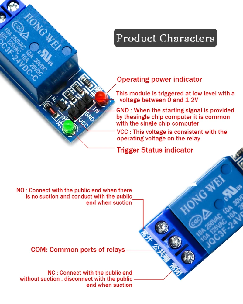 5V 12V 24V Relaismodul mit Optokoppler-Relaisausgang 1 2 4 6 8 – Bild 6