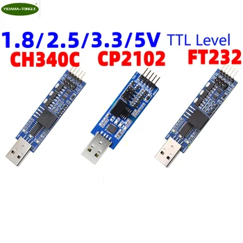 FTDI CP2102 CH340 USB TTL 1,8 V 2,5 V 3,3 V 5V UART Ebene Isolierte Serielle Converter Adatper