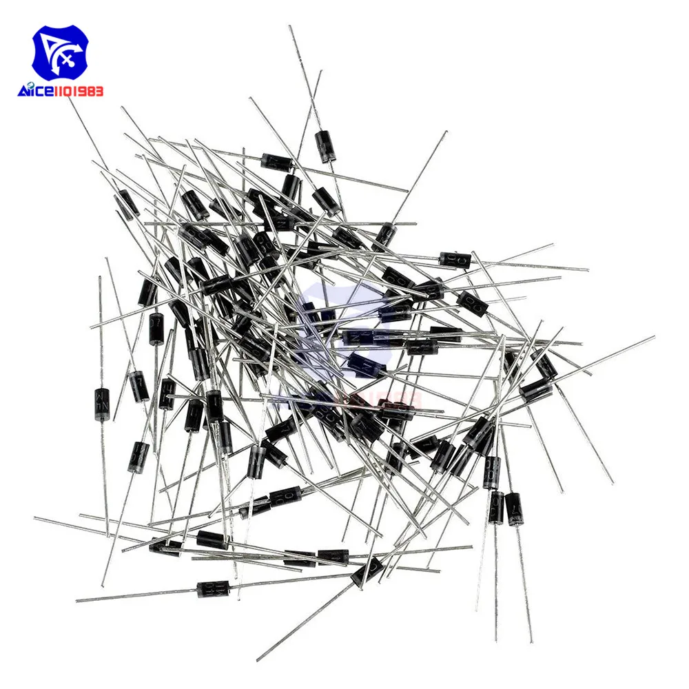 Diymore 100 Teile/los 1N4007 Diode, Diode Standard 1000V 1A Durch Loch TUN-41 1n4007 Rectifier Diode