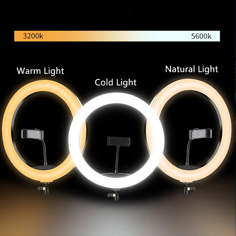 12cm Ringlicht USB Weißlicht LED Selfie-Ringlicht Fotografie – Bild 2