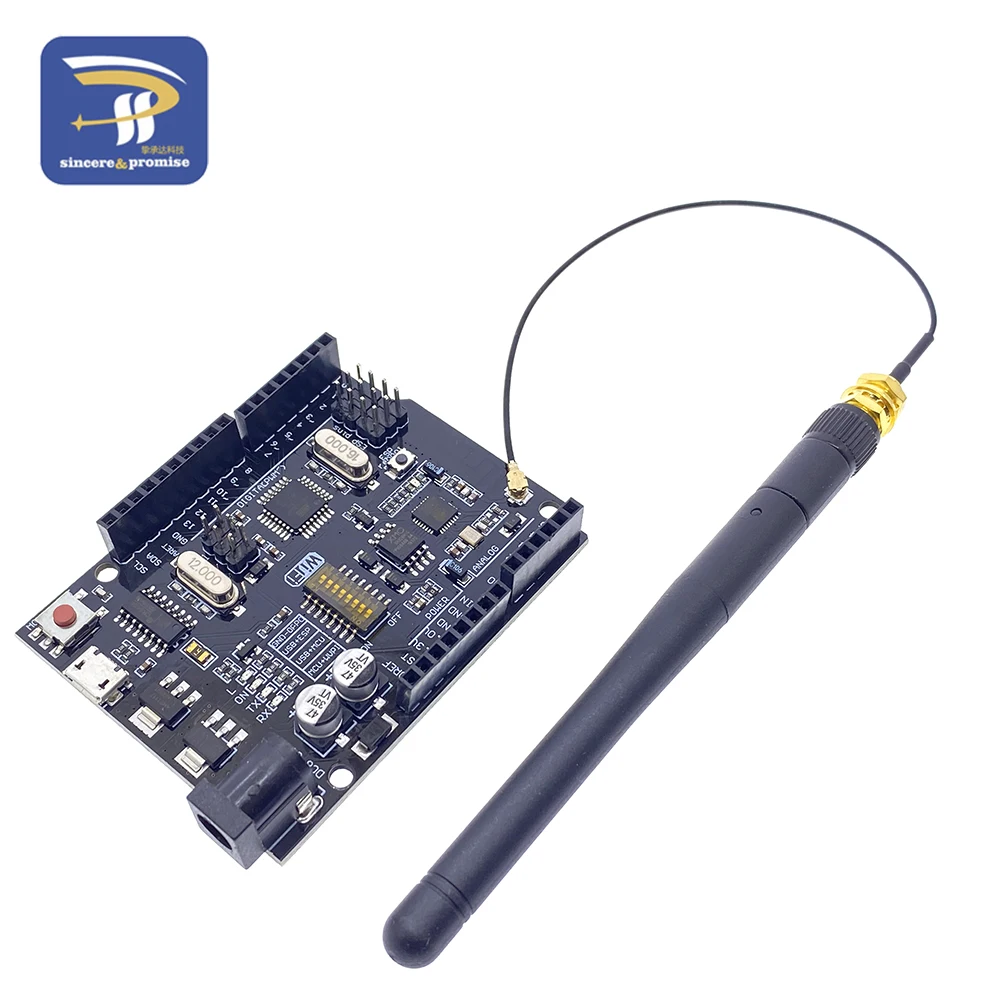 UNO + WiFi R3 ATmega328P + ESP8266 CH340 (32Mb speicher) 6V-9V USB-TTL – Bild 5