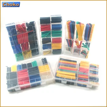 Schrumpfschlauch Schrumpf 2:1 Drahtrohr DIY Kit Schlauch Kabelverbindung Schrumpfschlauch Box