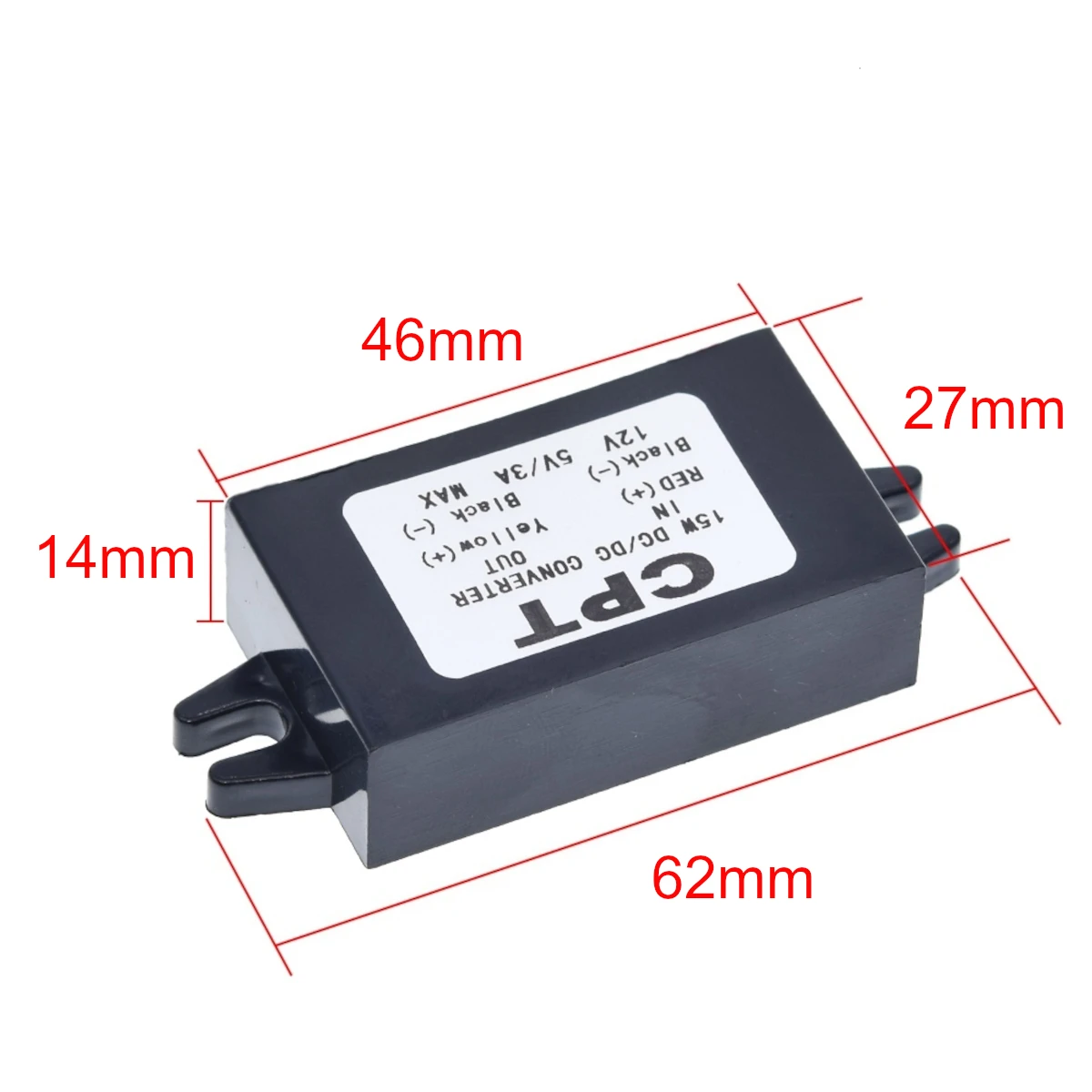 12V auf 5V 3A 15W DC Konverter Buck Modul Netzteil Regler Dual USB – Bild 4