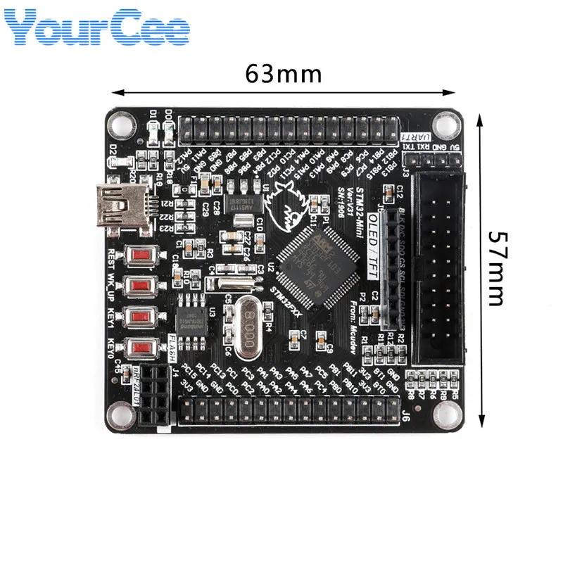 STM32F103RCT6 Entwicklungsboard-Modul Standard STM32 ARM Embedded – Bild 5