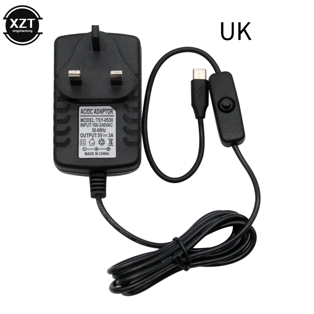 Raspberry Pi 4 Typ-C Netzteil 5V 3A Power Adapter Mit ON/OFF Schalter – Bild 6