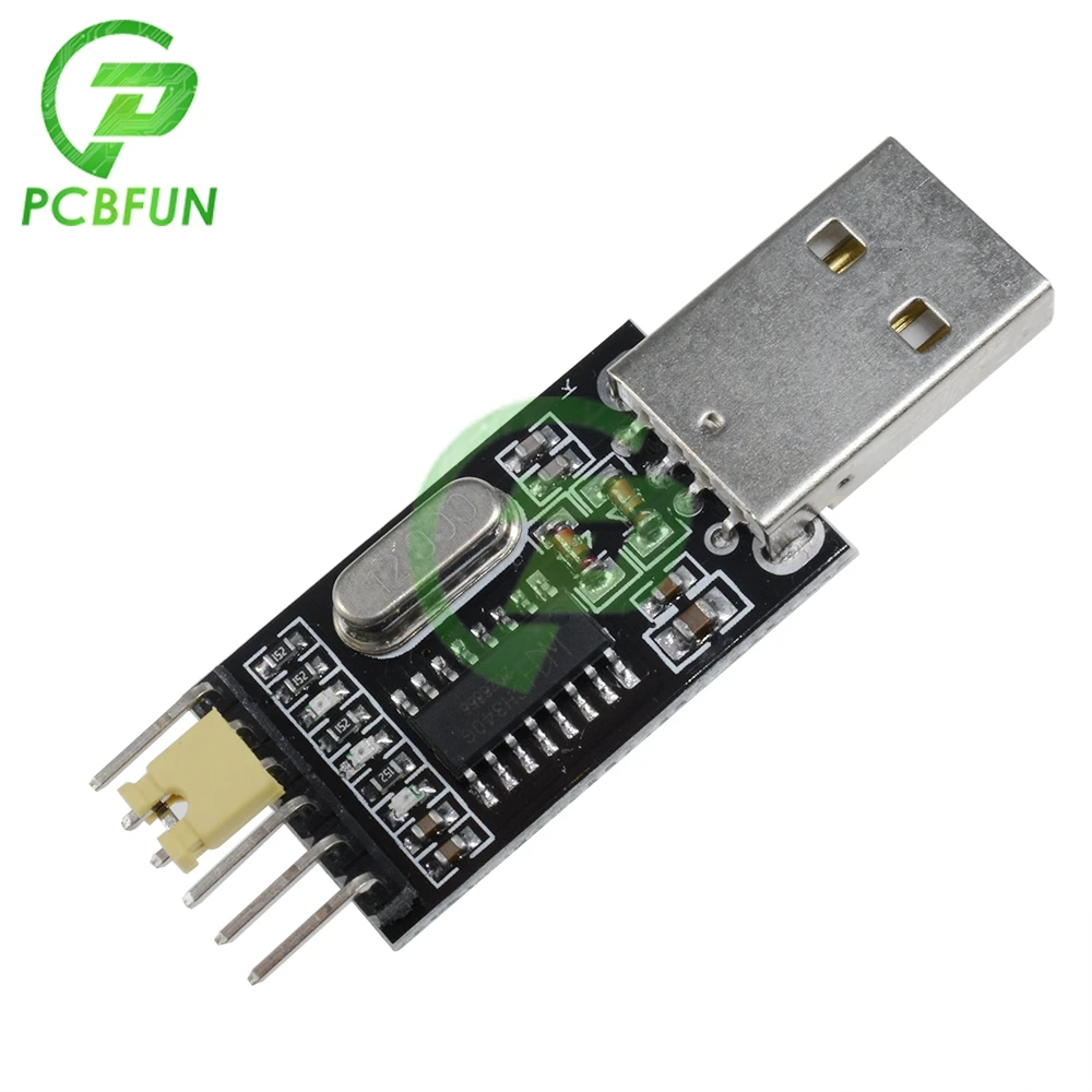 USB zu TTL Konverter UART Modul CH340G 3,3 V 5V Schalter CH340 Modul ersetzen Pl2303 CP2102 USB (2 Stück)