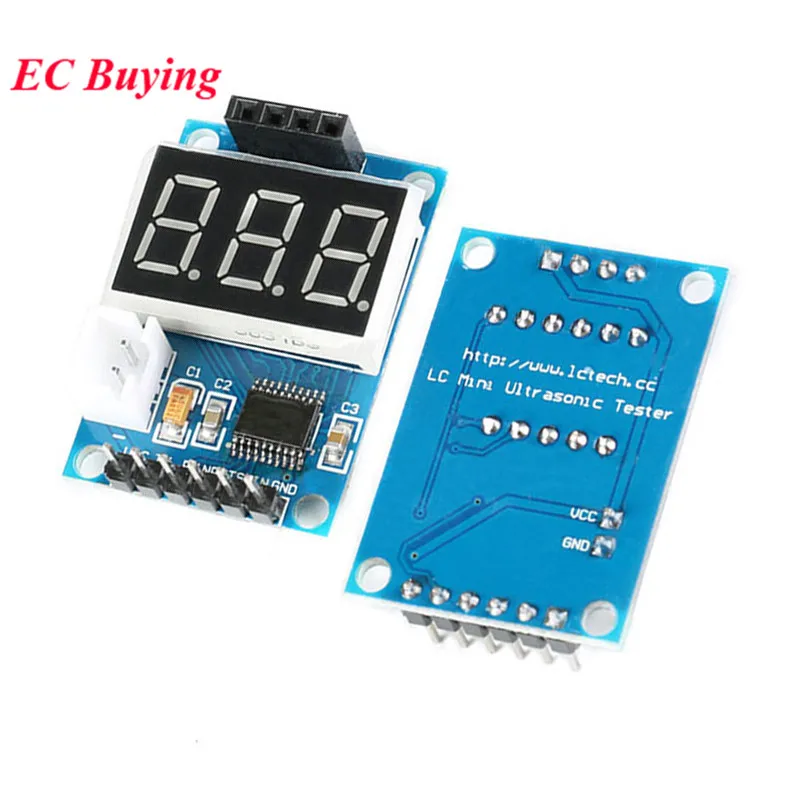 HC-SR04 Ultraschall-Entfernungsmessmodul mit LED-Digitalanzeige – Bild 2