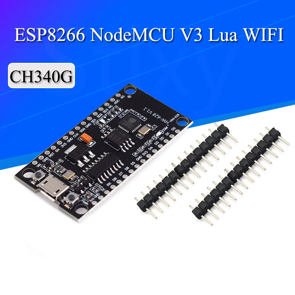 NodeMCU V3 Lua WIFI-Modul mit Integration von ESP8266 + zusätzlichem Speicher 32M Flash, USB-Seriell CH340G