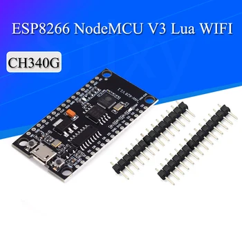 NodeMCU V3 Lua WIFI-Modul mit Integration von ESP8266 + zusätzlichem Speicher 32M Flash, USB-Seriell CH340G