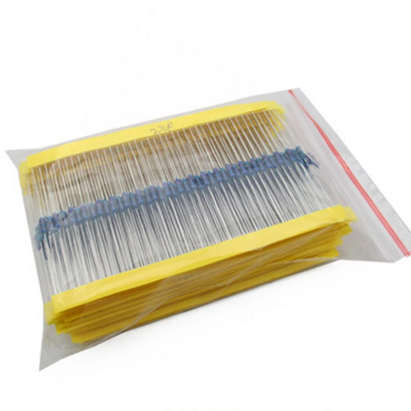 300 600 PCS /Set 1/4W Widerstand 1% 30 Arten Jeder Wert Metall Film – Bild 3