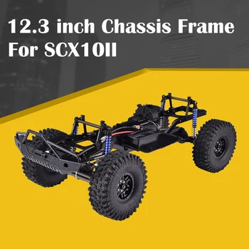 12,3 Zoll Chassis Rahmen Radstand montiert DIY Spielzeug für 1/10 SCX10II 90046 90047 Fernbedienung Crawler