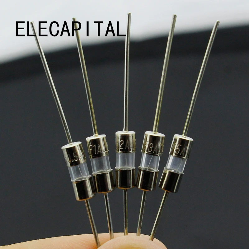 3*10mm 5 Werte SICHERUNG Assorted Kit M125 Mit Pin Elektronische Komponenten 0,5 EINE 1A 2A 3A 5A (50 Stück)